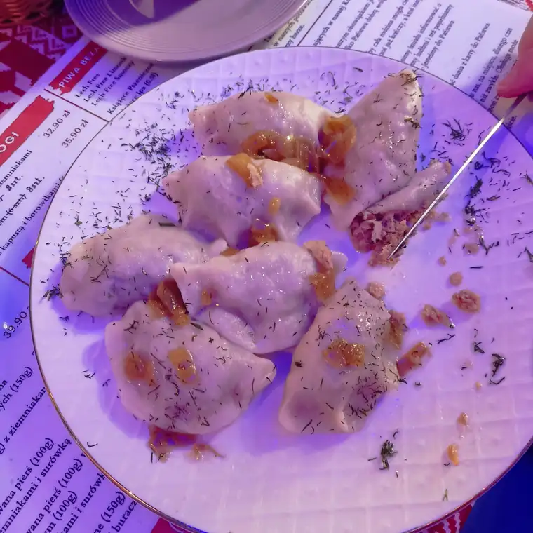 Pierogi z okrasą, prosto z patelni — zdjęcie gościa